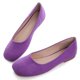 thumbnail image 2 of Zapatos SAILING LU, vestido plano morado para mujer, de gamuza, talla 5, 2 of 7