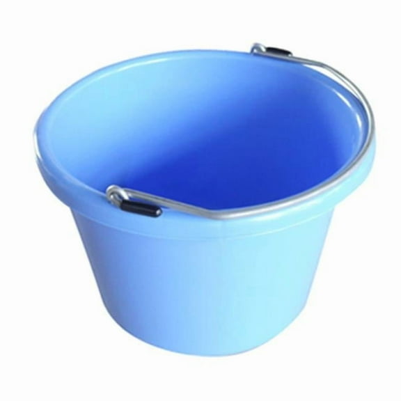 Qingdao Huatian Hand Truck MR8QP/UB-BBLUE Utility Bucket, Baby Blue Resin, 8-Qts.