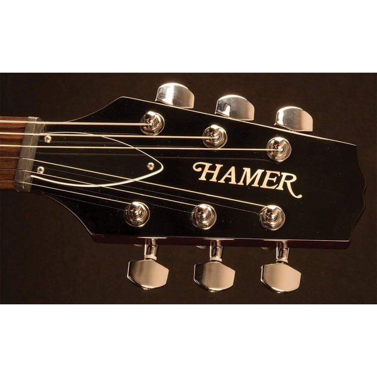 Hamer SATFW-DCB-D-U Dark Cherry Burst Double Cut Electric Guitar