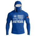 thumbnail image 5 of Zimjoy 4th of July Fishing Shirts for Men Patriotic America Flag Long Sleeve Shirt UPF 50+ UV Sun Protection Hoodie Tops Royal Blue XL, 5 of 5