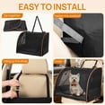 thumbnail image 2 of Dog Car   for Medium Dogs  to 25lbs, Soft-Sided Travel Crate with Mesh Windows and Safety Belt, 2 of 6