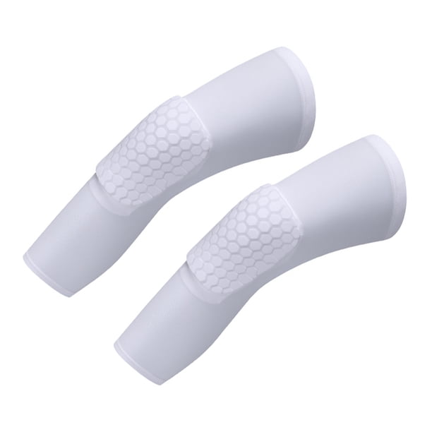 Greeniant 2 unids/set de suministros de fútbol, rodilleras anticolisión para mejorar el rendimiento y prevenir lesiones, suministros de Ropa Deportiva, Zapatos rodilleras blancas S