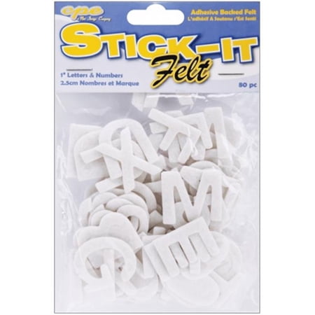 felt letters stick inch numbers pkg