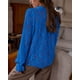 thumbnail image 2 of Blusa de Encaje para Mujer PRETTYGARDEN Manga Larga con Botones Azul L, 2 of 8