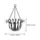 thumbnail image 2 of unbranded Soporte De Maceta Colgante De Hierro Negro Para Y Jardín Con Moderno Y Duradero, 2 of 8