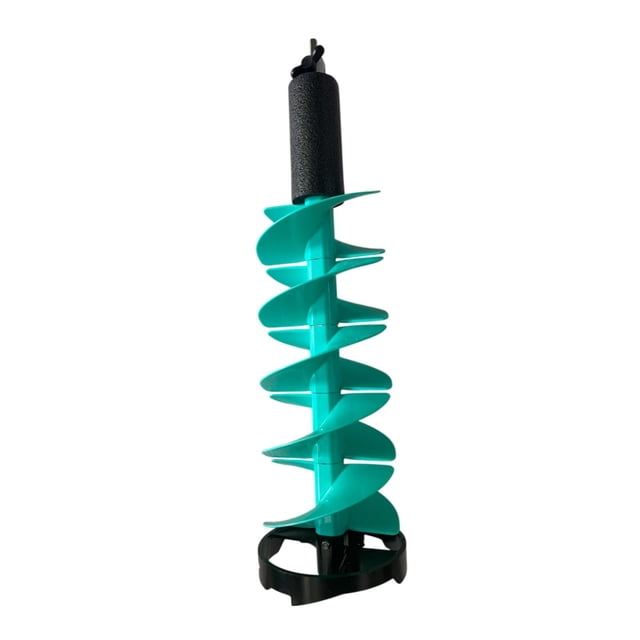 Taladro para hielo, taladro para pesca en hielo, taladro para pesca en hielo de corte rápido de aleación de aluminio, accesorio para pesca en hielo pa Azul