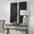 thumbnail image 6 of Bowery Hill Gathered Teak 49x19" Contemporary Wood Wall Decor in Black, 6 of 8
