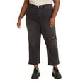 thumbnail image 1 of Levi's Jeans à Jambe Droite Compensée pour Femmes, Noir, Grande Taille, 20W, 1 of 3