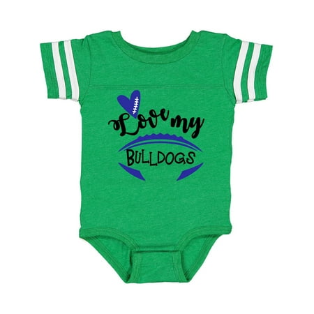 

Inktastic Love My Bulldogs Football Gift Baby Boy or Baby Girl Bodysuit