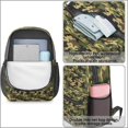 thumbnail image 3 of 17 Inch Lightweight Backpack,PVC Waterproof Oxford Fabric, Ergonomically Designed, with Large Capacity, Camouflage Print, 3 of 5