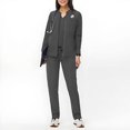 thumbnail image 2 of 2025 Womens Scrub Sets Medical Uniform Cool Stretch V-Neck Top And Cargo Pant Jogger Casual Unisex Workwear Suit Set Gray M, 2 of 4
