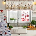 thumbnail image 5 of 2 Pack Vintage Floral Valances for Windows Bedroom Living Room Window Treatments, Elegant Pastoral Flowers Retro Art Rod Pocket Valance Drapes Short Kitchen Curtains Over Sink 42"x18", 5 of 8