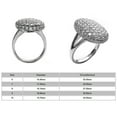 thumbnail image 3 of Clearance under $5 925 Silver Crystal Full Diamond Flash Engagement Wedding Ring Sz 10, 3 of 4