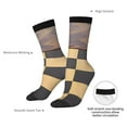 thumbnail image 4 of Fuzoiu Chess Board With Pawns Print Athletic Crew Socks for Men & Women,Casual Crew Socks,Above Ankle Crew Socks for Business, Casual, 4 of 6