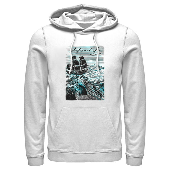 Men's Pirates of the Caribbean: Curse of the Black Pearl Infernal Sea  Pull Over Hoodie White 2X Large