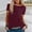 Wine, variant on Rvasteizo Women Stripe Print Color Crew Neck Short Sleeve Tops Casual Tee for Women