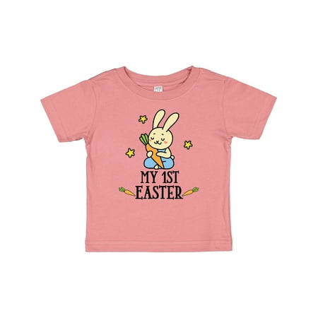 

Inktastic My 1st Easter Boy Bunny Rabbit Gift Baby Boy T-Shirt