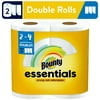 Bounty Essentials Select-A-Size Paper Towels, White, 2 Double Rolls