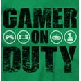 thumbnail image 2 of Gamer On Duty Video Games Nerdy Geeky Hoodie Hooded Sweatshirt Men Brisco Brands L, 2 of 6