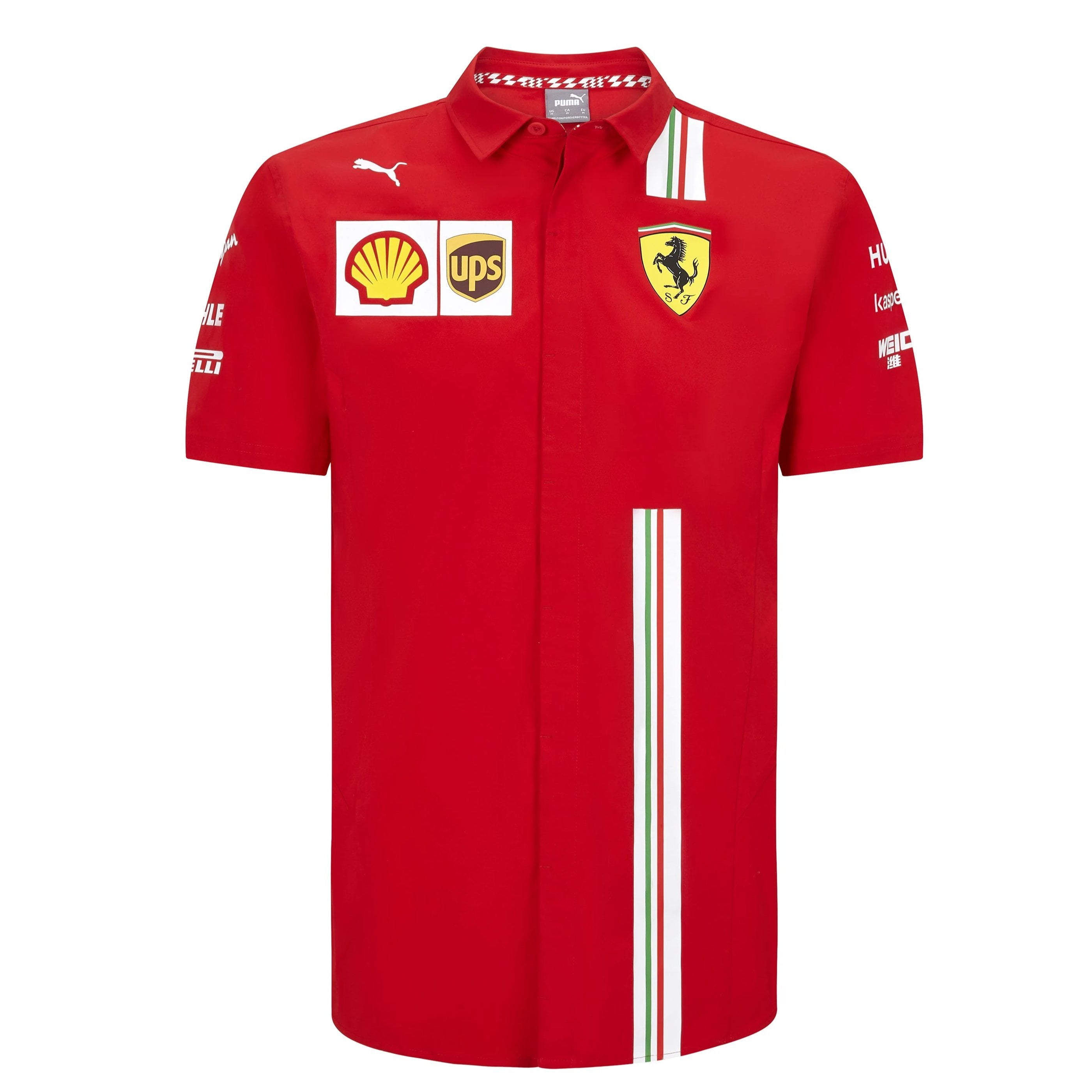 2020 Scuderia Ferrari F1 Fanwear Mens Classic Polo Shirt Tee Official Size S-XXL 