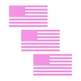 thumbnail image 1 of American US Flag Vinyl Decal Sticker for Laptop/Car/Truck/Window/Bumper (Matte Pink, 10in [3-Pack]), 1 of 4