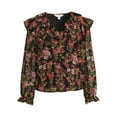 thumbnail image 5 of Time and Tru Women's Ruffle Blouse, 5 of 5