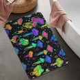 thumbnail image 2 of Colorful Mushroom Star Black Pattern Bathroom Rugs Mat,Non Slip Microfiber Bathroom Rug,Rubber Backing,Soft Bathroom Mats for Bathroom Floor,Tub and Shower,20x32in(50x80cm), 2 of 5