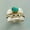 Turquoise#2, variant on 925 Silver Rings Women Turkish Handmade Ring Wedding Party Jewelry Size 6-10-Turquoise #10-5