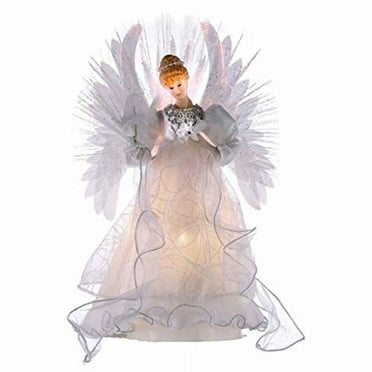 Kurt Adler Fiber Optic LED Angel Christmas Treetop, 14, Multicolor (UL2192LED)