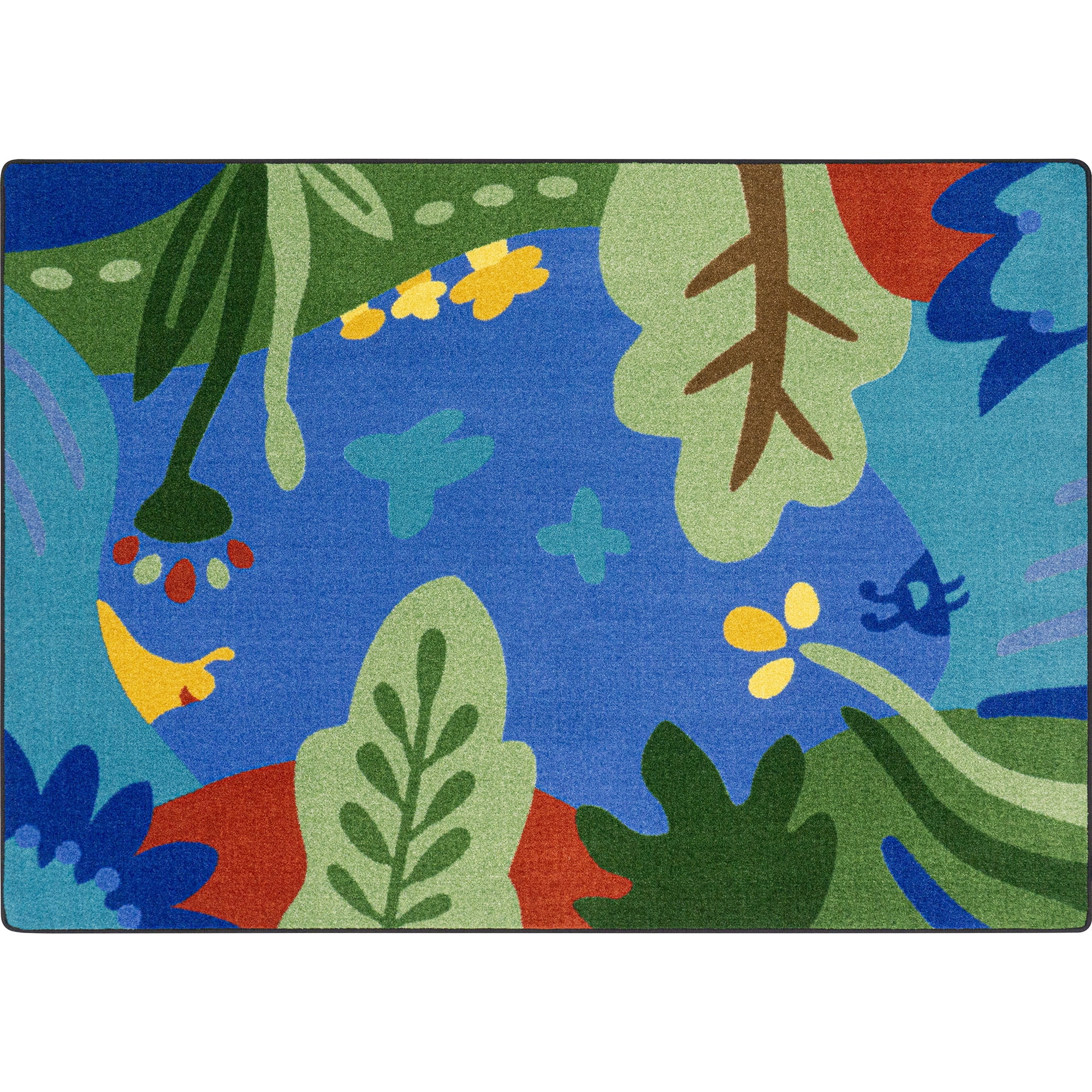 Joy Carpets Curious World 10'9" x 13'2" Indoor Area Rug in Color Multi