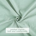 thumbnail image 5 of Unique Bargains Polyester Washed Pompon Bedding Duvet Cover Set Queen Navy Blue, 5 of 8