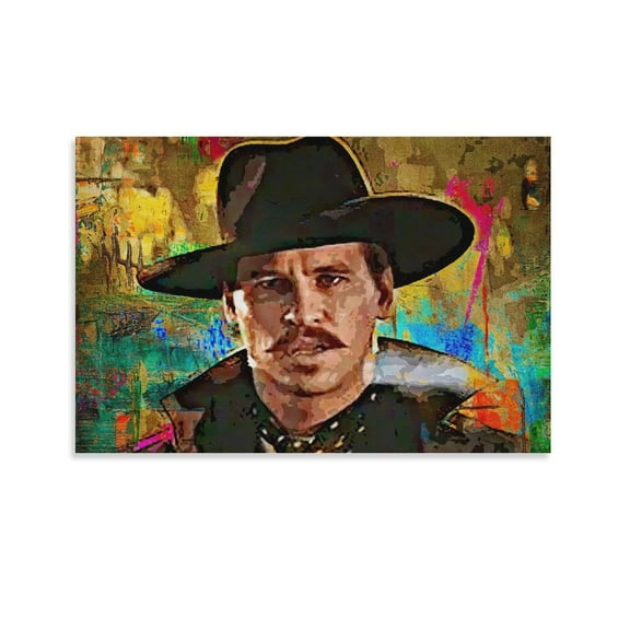 Doc Holliday Canvas Art Poster And Wall Art Picture Print Modern Family Bedroom Decor Posters,Unframe-style,08x12inch(20x30cm)