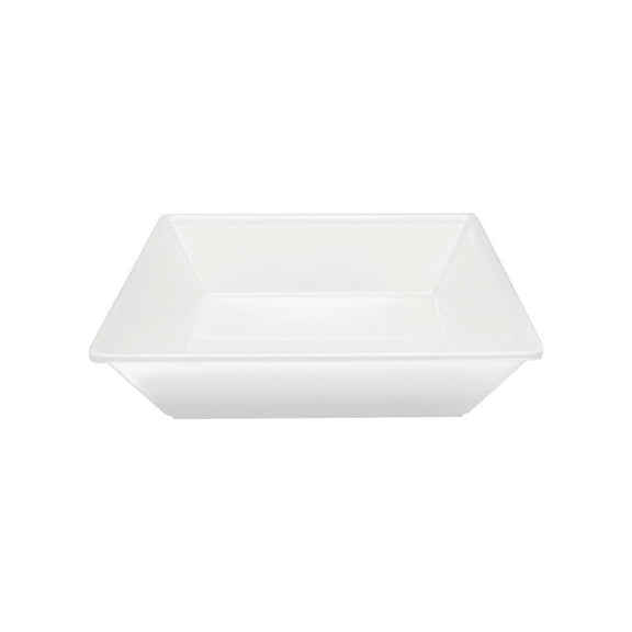 Excellante Passion White Melamine Dinnerware Collection 80 Oz, 10" X 10" Square Bowl, 2 1/2" Deep, Comes in Each