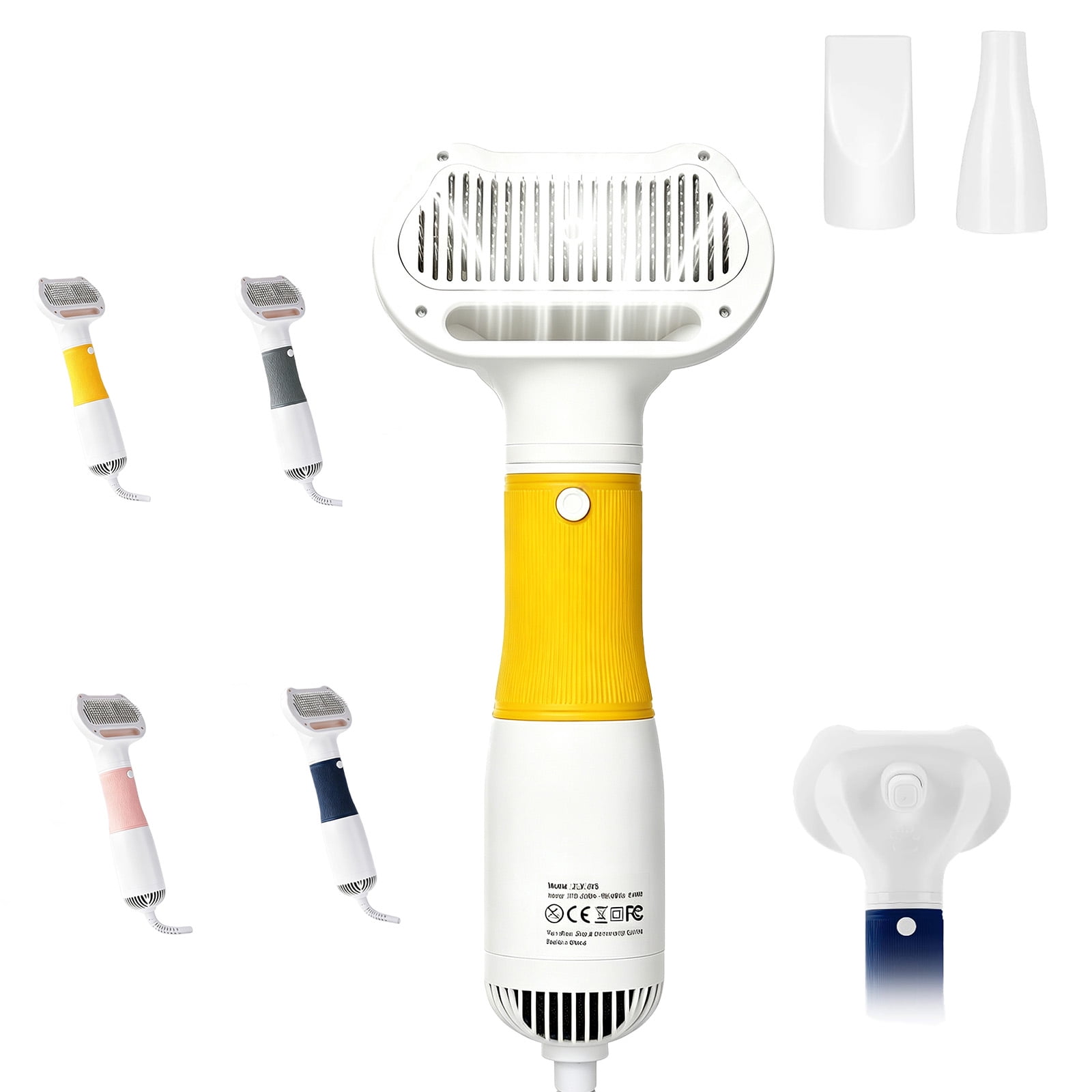 3 in 1 Pet Hair Dryers And Comb Brush 3-in-1 Pet Grooming Hair Dryer & Slicker Brush for Small Medium Dogs Cats.