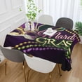 thumbnail image 5 of GZHJMY Mardi Gras Rectangle Tablecloth, Waterproof Stain Wrinkle Resistant Washable Polyester Table Cover for Picnic Dinner Holiday Kitchen Party Decor, 54 x 72 in Home Decor, 5 of 7