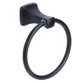 thumbnail image 1 of Colgador de Toallas BuyweekMX aluminio mate negro Toallero anillo de toalla, 1 of 5