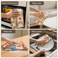 thumbnail image 5 of 2 Pcs Pioneer Flower Floral Print Pattern Kitchen Towels, Funny Microfiber Dish Towel Set, 18" X 26" Tea Towels, 5 of 6