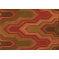 thumbnail image 1 of Ahgly Company Machine Washable Indoor Rectangle Transitional Mahogany Brown Area Rugs, 4' x 6', 1 of 7