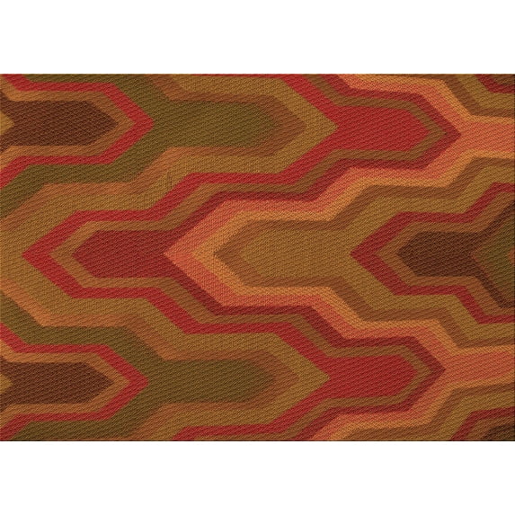 Ahgly Company Machine Washable Indoor Rectangle Transitional Mahogany Brown Area Rugs, 4' x 6'