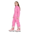 thumbnail image 2 of Mercatoo Hooded Ski Jumpsuit for Girls Boys Full Zip One Piece Quilted Snowsuit Teens Kids Elastic Cuffs Winter Warm Onesi𝗲 Outerwear, 2 of 9