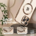 thumbnail image 6 of TECH CIRCLE for Apple iPhone 16 Pro Case, Full Camera Cover Protection Compatible with MagSafe Magnetic Metallic Glossy Slim Clear Luxury Soft Shockproof Case for iPhone 16 Pro 6.3",Titaniumgold, 6 of 6