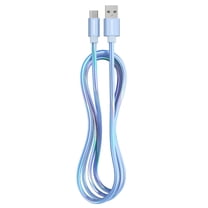 Powertek USB-A to USB-C Metallic Shine Pastel Cable - Blue