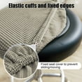 thumbnail image 5 of Plaid Round Stool Cover, Swivel Chair Cover, Beauty Salon Stool Cushion, Stretchable Protective Design, for Bar or Salon Use, Easy to Clean, Lift Chair Cover, Upholstery Protector, Chair Slipcover, 5 of 8