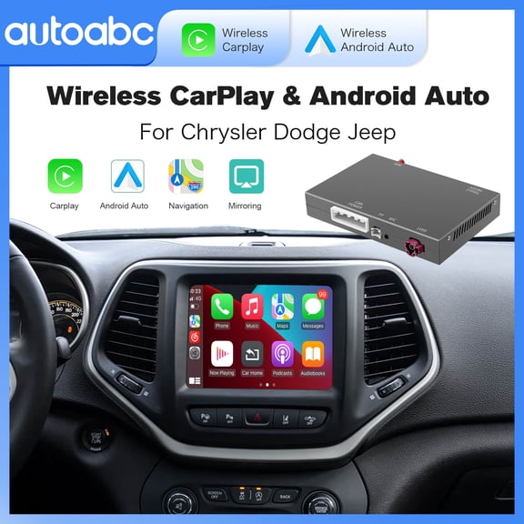 Wireless Carplay Android Auto interface for Jeep 2014-2019