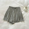 thumbnail image 2 of Mlzmgr Pants for Women Elastic Waist Pajama Loose Fitted Shorts with Pockets Soft Comfy Sleepwear Shorts, 2 of 3