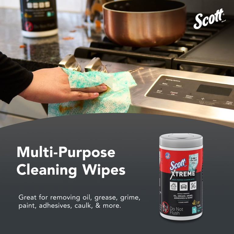 Scott Xtreme Cleaning Wipes, 75 Sheets photo 2