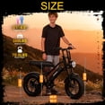 thumbnail image 3 of ESKUTE Electric Black Bike for Adults – 750W Motor 48V 13Ah Battery, 20MPH, 16"x4.0" Fat Tire E-Moped, 7-Speed, Up to 60 Miles, E-Bike for Adul UL2849, 3 of 10