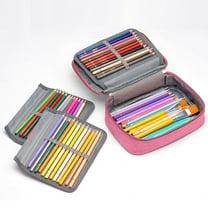 Darzheoy 72 Slots Pencil Case - Large Capacity Oxford Multi-layer Zipper Pencil Bag for Color Pen, Colored Pencils, Watercolor Pens, Makeup Brush, Gel Pen and More