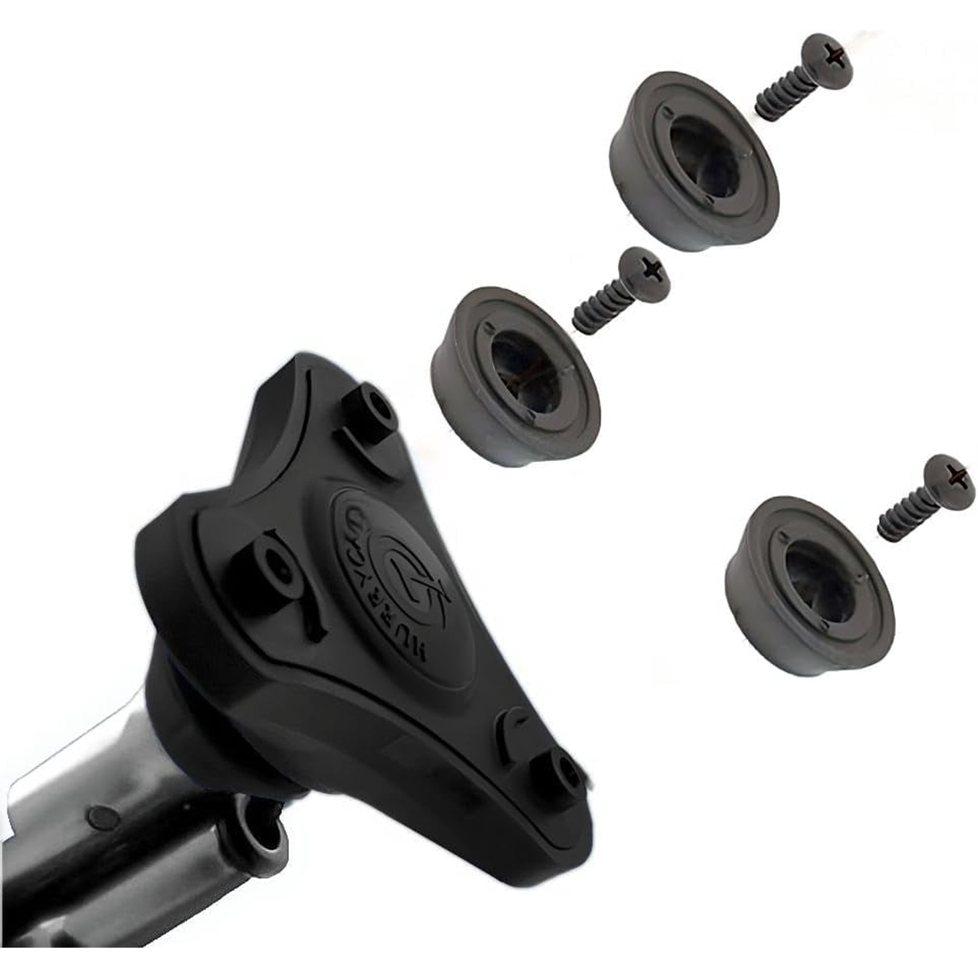 2 Sets (6-Pack) HurryCane Replacement Anti-Slip Screw-in Cane Tips Compatible with HurryCane Freedom Edition Walking Sticks