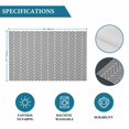 thumbnail image 6 of Grey Geometric Placemats Set of 4, Modern Pure Color Abstract Striped Placemats for Dining Table, Place Mats for Kitchen Tabletop, Waterproof Wipeable Dining Table Mats Set, 6 of 9